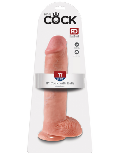 King Cock 11" Cock with Balls - Pikante Tienda Erotica