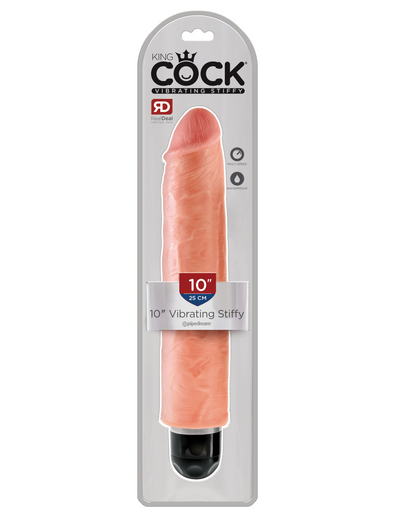 King Cock 10" Vibrating Stiffy - Pikante Tienda Erotica