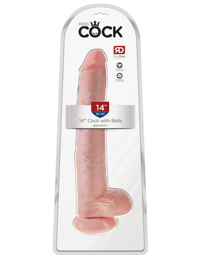 King Cock 14" Cock with Balls - Pikante Tienda Erotica