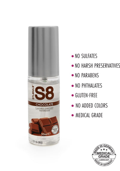 S8 Lubricante Sabor Chocolate - Pikante Tienda Erotica