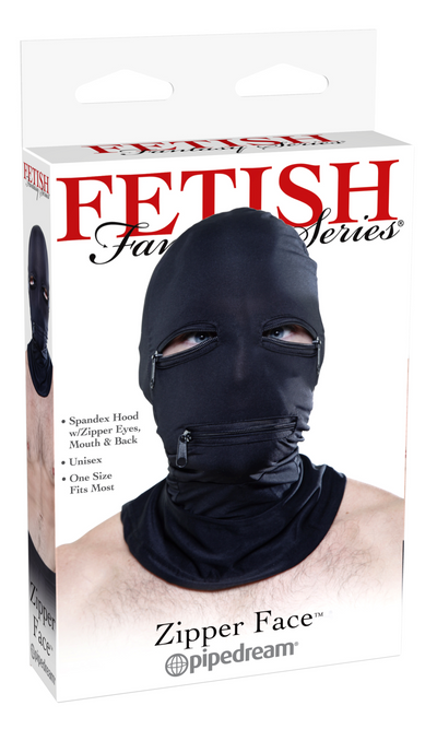 Fetish Fantasy Series Zipper Face Hood - Black - Pikante Tienda Erotica