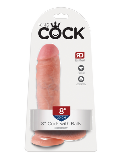 King Cock 8" Cock with Balls - Pikante Tienda Erotica