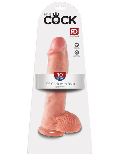 King Cock 10" Cock with Balls - Pikante Tienda Erotica
