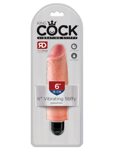 King Cock 6" Vibrating Stiffy - Pikante Tienda Erotica