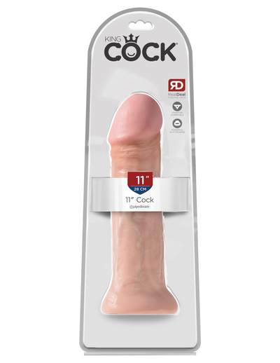 King Cock 11" Cock - Flesh - Pikante Tienda Erotica